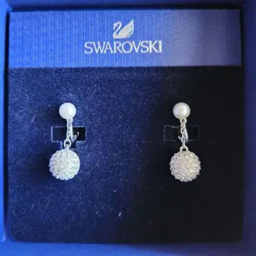 Swarovski 펄과 공 귀걸이