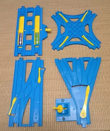 프라레일 (레어) 레버 부착 복선 더블 스톱 레일 외 레일 세트