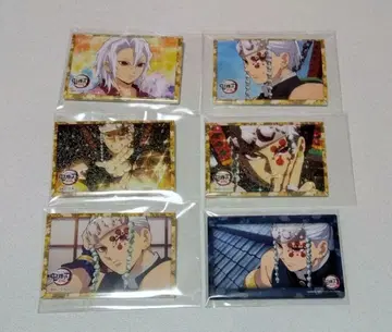 귀멸의 칼날 우즈이 텐겐 스퀘어 캔뱃지 6개 세트