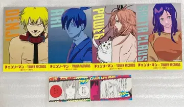 체인소 맨 엽서 스티커 덴지 아키 파워 타워 레코드