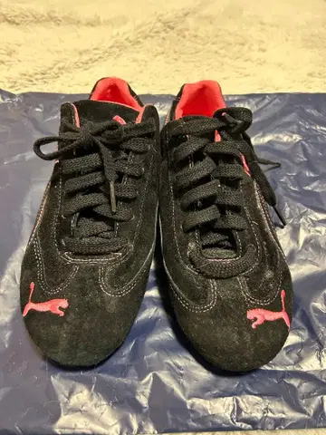 PUMA SPEEDCAT(스피드캣) 블랙 핑크 23cm