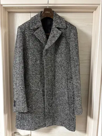 KATHARINE HAMNETT 체스터 코트 그레이 트위드