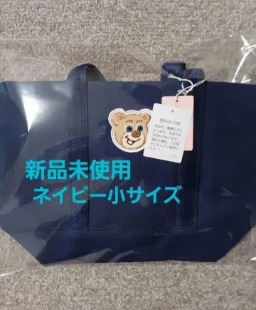 [ 미사용 ] 러브리 바이 페이러 올드 테디 와펜 토트 네이비 소