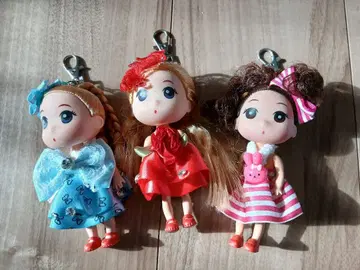 미니 인형 3개 세트 키링 포함