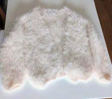 샤기 니트 가디건