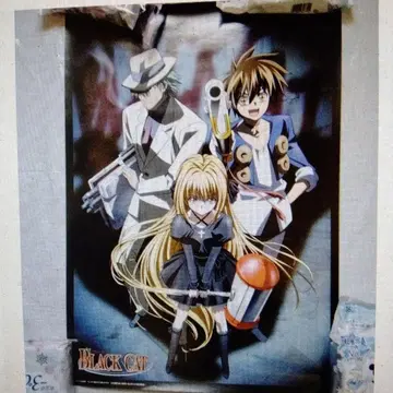 BLACK CAT 블랙 캣 포스터 V점프 추첨 선물 당선품