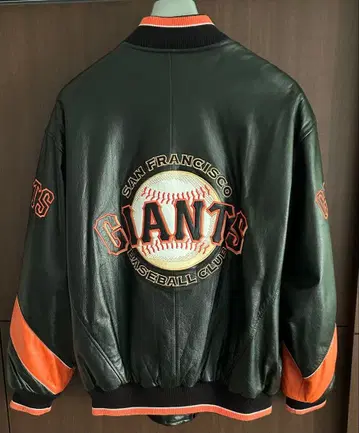 새상품급 MLB 샌프란시스코 자이언츠 가죽 바시티 자켓 L 사이즈