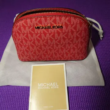 MICHAEL KORS 빨간색 MK 로고 파우치