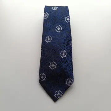 [컨디션 최상] DE diwan ekhas 넥타이 네이비 꽃 코몬