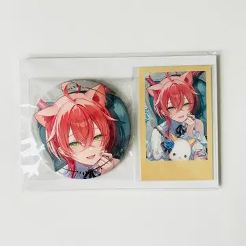 니지산지 시시도 아카리 생일 2025 캔뱃지&폴라로이드풍 카드