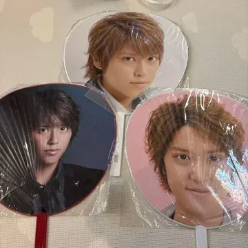 테고시 유야 부채 3종 세트