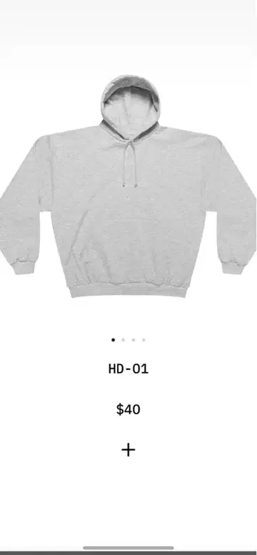 yeezy HD-01 그레이 후드티