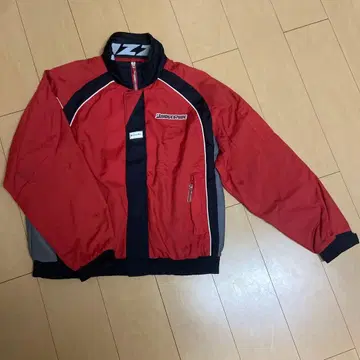 Bridgestone 브릿지스톤 나일론 자켓 빨간색 브리자크
