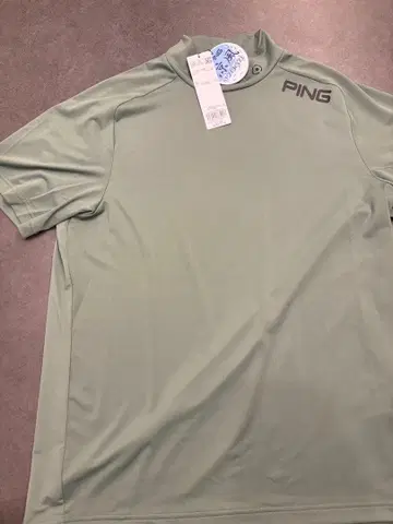 미사용 새상품 Ping 핑 반팔 하이넥 셔츠 골프 이너