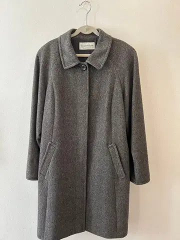 EVAN PICONE 에반피코네 캐시미어 코트 그레이 여성용