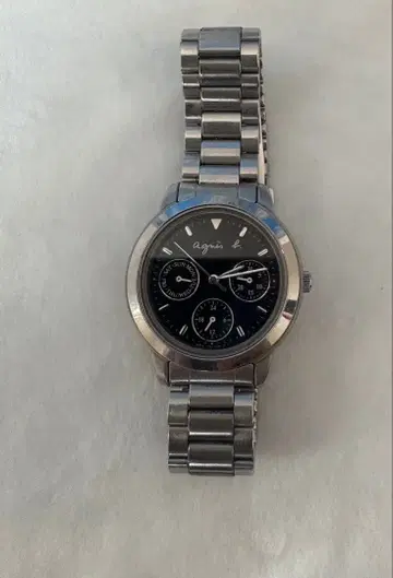 새상품급 에네스베 쿼츠 손목시계 Agnes b 배터리 교환 완료