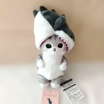 모프 샌드 mofusand 뽀떼따마 봉제 인형 물고기 상어냥 그레이