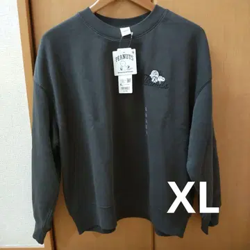 유니클로 피넛 스웨트 셔츠 스누피 다크 그레이 XL