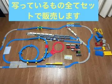 프라레일 세트 각종 레일 외 토마스, 신칸센, 로망스카 등의 차량 10점