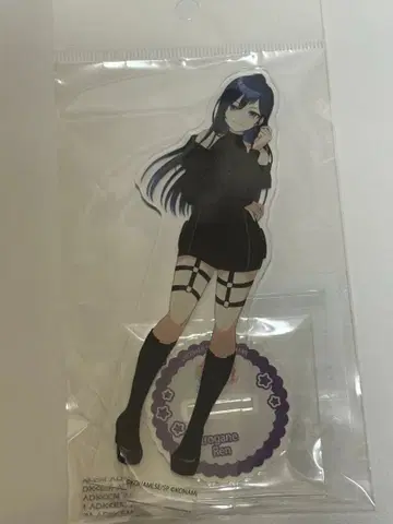 샤인포스트 아크릴 스탠드 블랙 골드 연꽃