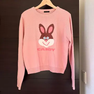 CANDY STRIPPER 핑크 니트 스웨터 긴팔