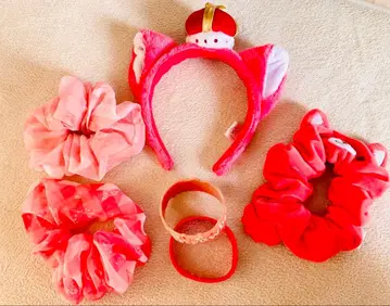 스토푸리 리이누군 애니멀 머리띠 애니멀 스크런치 실리콘 밴드 등