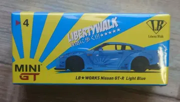 MINI GT 리버티 워크 닛산 GT-R Light Blue
