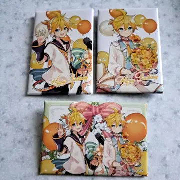 카가미네 렌 15th Anniversary 캔뱃지 3종 세트