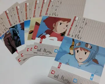 바람계곡의 나우시카 카세트 라벨 8장 세트