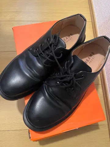 BEAMS 블랙 가죽 드레스 슈즈 L 사이즈