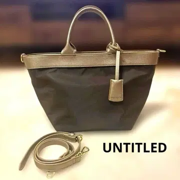 미사용품 UNTITLED 토트백 숄더 2way 브라운