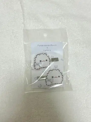 포메라니안모찌 헤어 클립 스카이블루