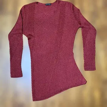 위르겐 렝글 와인 레드 니트 긴팔