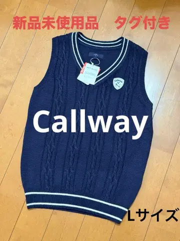 미사용 새상품 택 포함 캘러웨이 니트 베스트 Callway