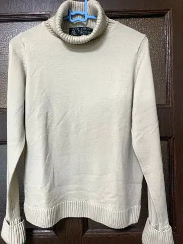 Laura Ashley 울 터틀넥 스웨터 아이보리 M