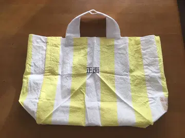 [ 새상품 미사용 ] 면린넨 줄무늬 에코백 토트백 나카가와 마사시치 상점