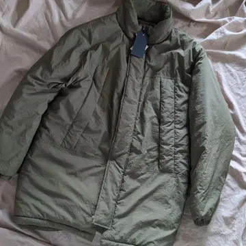 새상품 남성용 여성용 충전솜 몬스터 올리브 그린 코트 L
