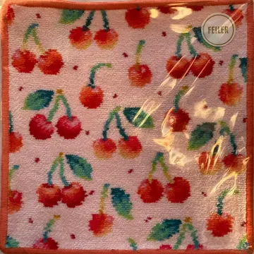 체리 도트 손수건 (WEB 한정판) 애프리콧