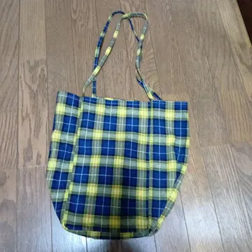 MoRmYrUs 체크 무늬 토트백