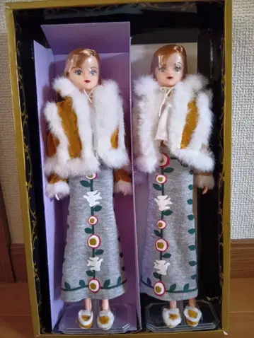 리카짱 인형 아나 스이 2체 세트 퍼 코트가 귀여워요