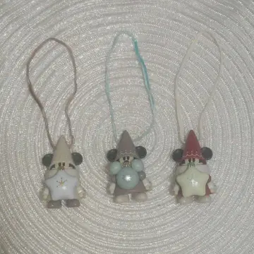 디즈니랜드 크리스마스 릴린린 캡슐 토이 3종류