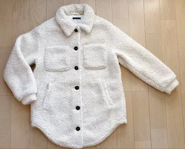 [ 새상품 ] SISLEY 시슬리 보아 자켓 화이트