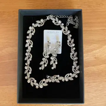 브라이덜 액세서리 목걸이 귀걸이 세트 yns