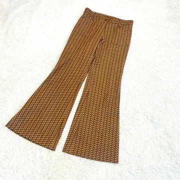 하트 플레어 벨 하의 팬츠 M 브라운 Y2K 레트로