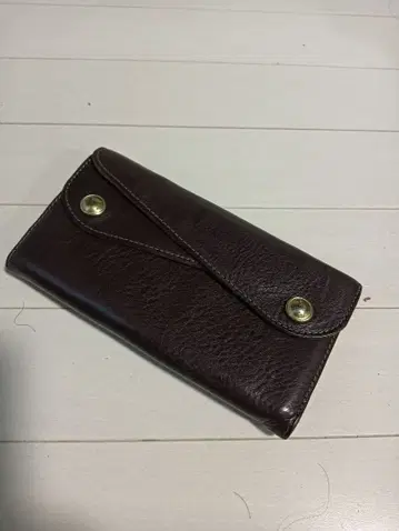 비아베리 더블 플랩 지갑 브라운