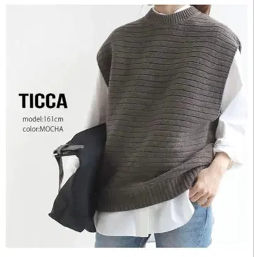 TICCA 티 ticca 슬리브리스 베스트 울