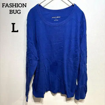 [하자품] FASHION BUG [L] 긴팔 티셔츠 파랑 롱티 티셔츠