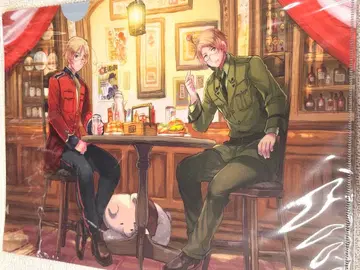 헤타리아 Axis Powers 클리어 파일 캐나다 & 미국 + 스페인