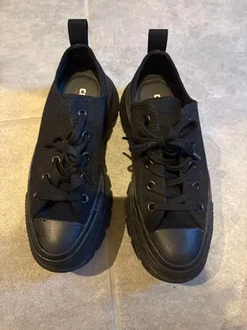 CONVERSE 블랙 스니커즈 US 4 / JP 23