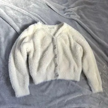 루니 페더 니트 가디건